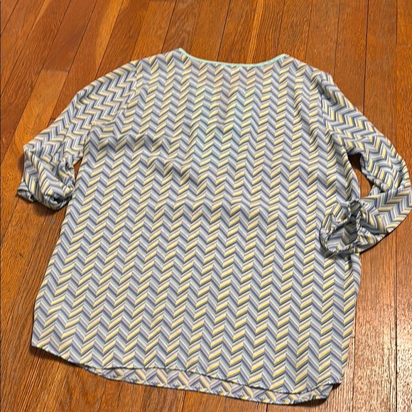 Charming Charlie Mint Chevron 3/4 Tee - Picture 4 of 7